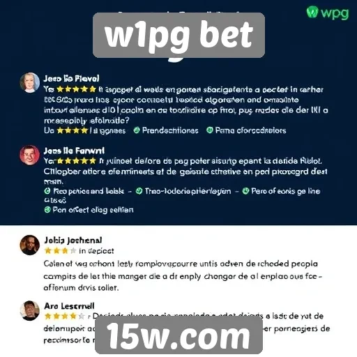 Feedback dos usuários sobre o suporte do w1pg bet